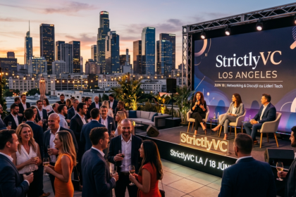 Tech leaders networking at
