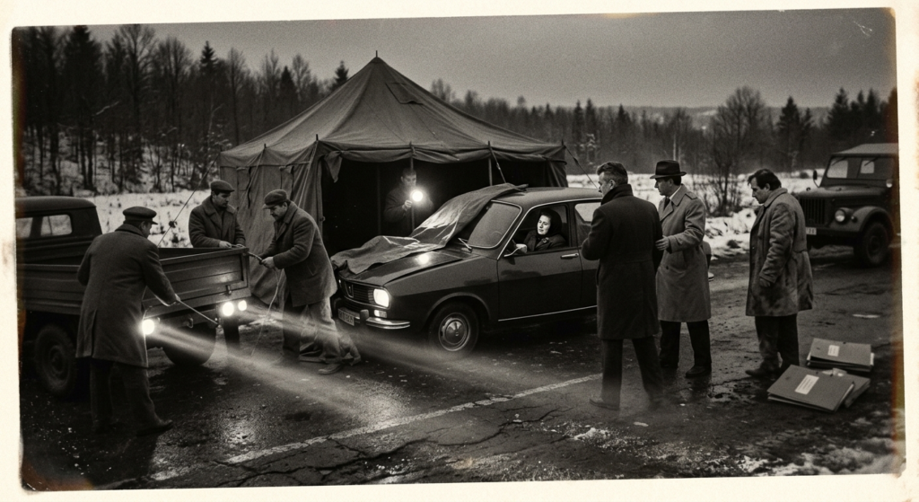 accidentul Elenei Ceaușescu illustration for Accidentul secret al Elenei Ceaușescu din 1979, mușamalizat de Securitate.