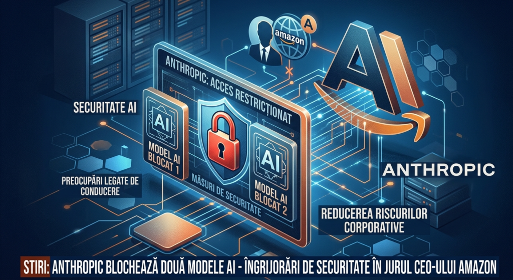 Anthropic probleme securitate illustration for Anthropic blochează două modele AI după îngrijorări de securitate legate de CE