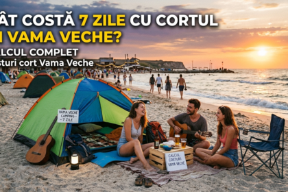 costuri cort Vama Veche illustration for Cât costă 7 zile cu cortul în Vama Veche: Calcul complet.