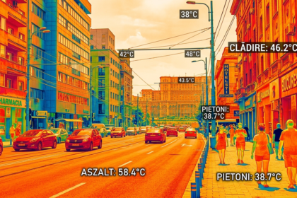 temperaturi resimțite canicula illustration for Coșmarul caniculei în București: Temperaturile reale, surprinse de camera de