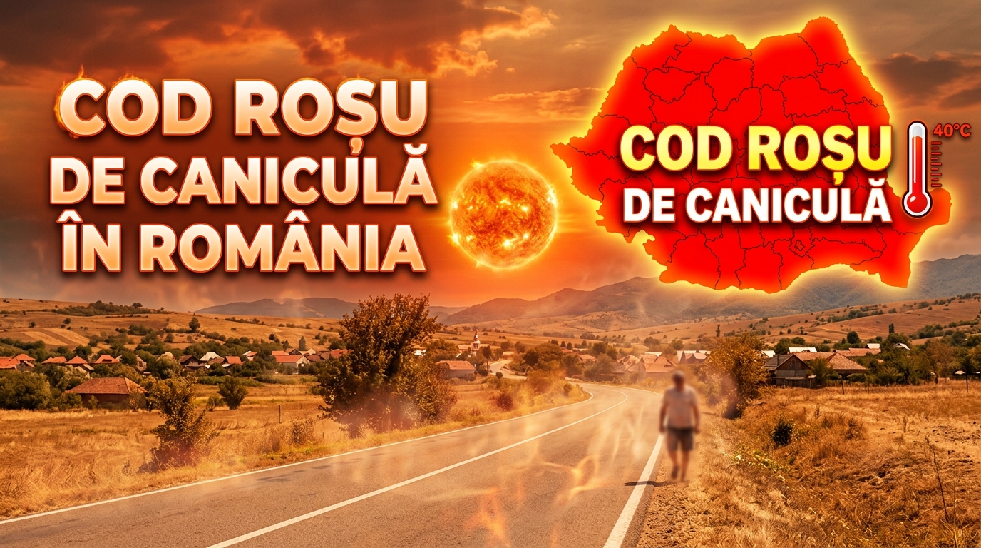 Illustration of Cod roșu de caniculă extins în România: Aproape toată țara sub alertă.