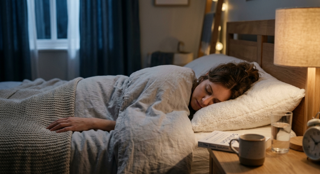 bandă de dormit illustration for Lupta mea cu insomnia: cum am găsit soluția pentru un somn liniștit.