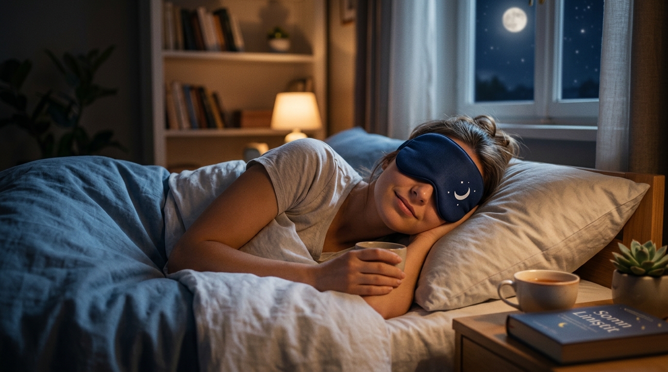 bandă de dormit illustration for Lupta mea cu insomnia: cum am găsit soluția pentru un somn liniștit.