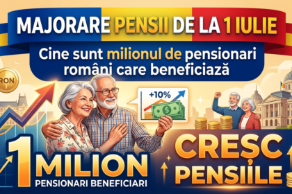 cresc pensiile illustration for Majorare pensii de la 1 iulie: Cine sunt milionul de pensionari români care beneficiază.