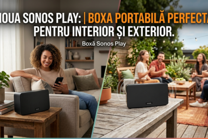 boxă Sonos Play illustration for Noua Sonos Play: Boxa portabilă perfectă pentru interior și exterior.