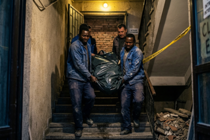 muncitori străini România illustration for Petrecere macabră în București: Un bărbat mort, scos din club de muncitori srilank