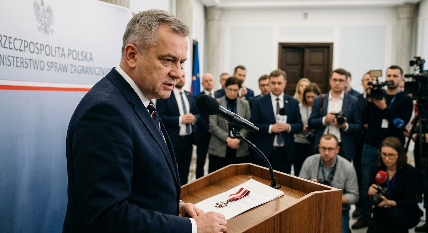 Ordinul Vulturului Alb Zelenski illustration for Polonia îi retrage lui Zelenski Ordinul Vulturului Alb: „Pragul suferinței a