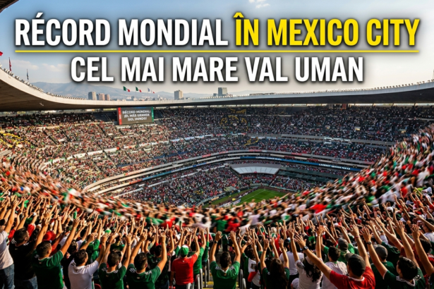 largest human wave illustration for Record mondial în Mexico City pentru cel mai mare val uman