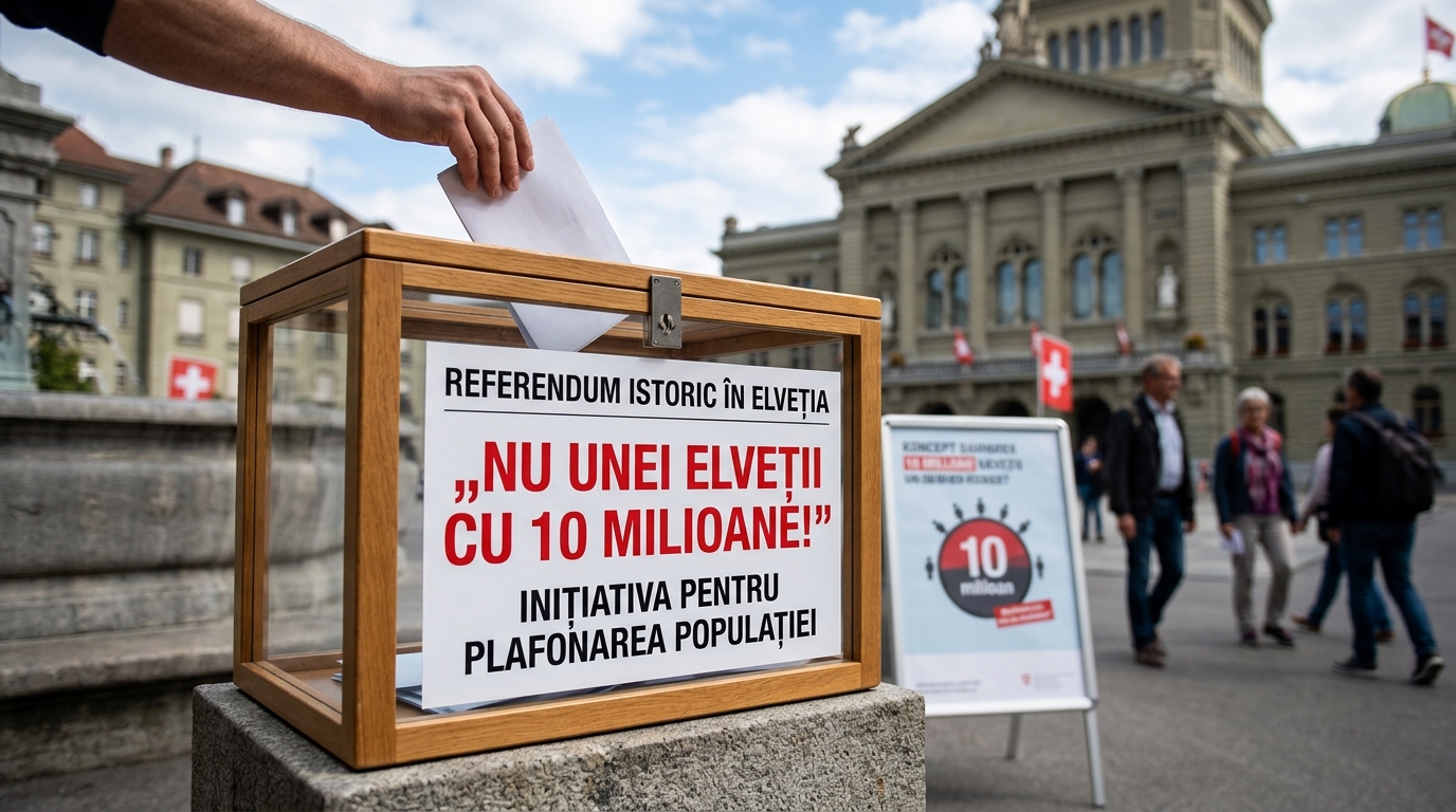 referendum Elveția imigranți illustration for Referendum istoric în Elveția: Inițiativa „Nu unei Elveții cu 10 milioane!” vre