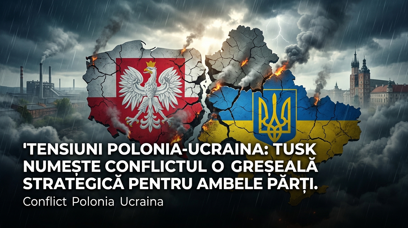 conflict Polonia Ucraina illustration for Tensiuni Polonia-Ucraina: Tusk numește conflictul o greșeală strategică pentru ambe