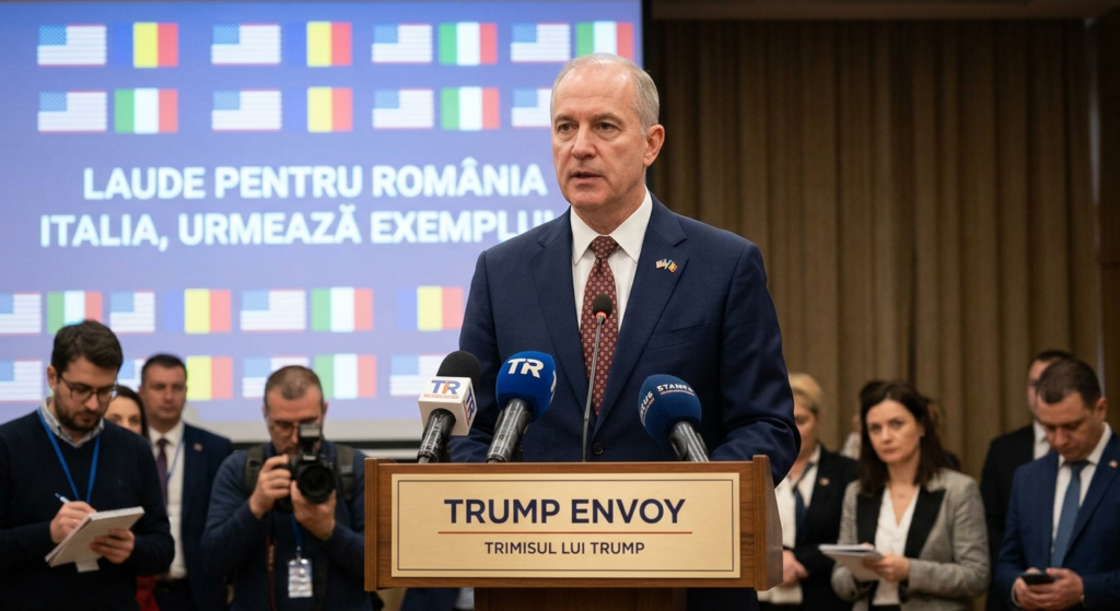 relația România-SUA illustration for Trimisul lui Trump laudă România și îndeamnă Italia să-i urmeze exemplul