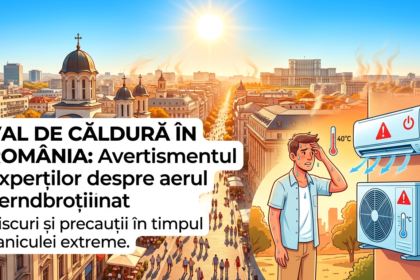 Illustration of Val de căldură în România: Avertismentul experților despre aerul condiționat.