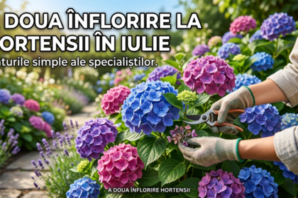 a doua înflorire hortensii illustration for A doua înflorire la hortensii în iulie: Sfaturile simple ale specialiștilor.