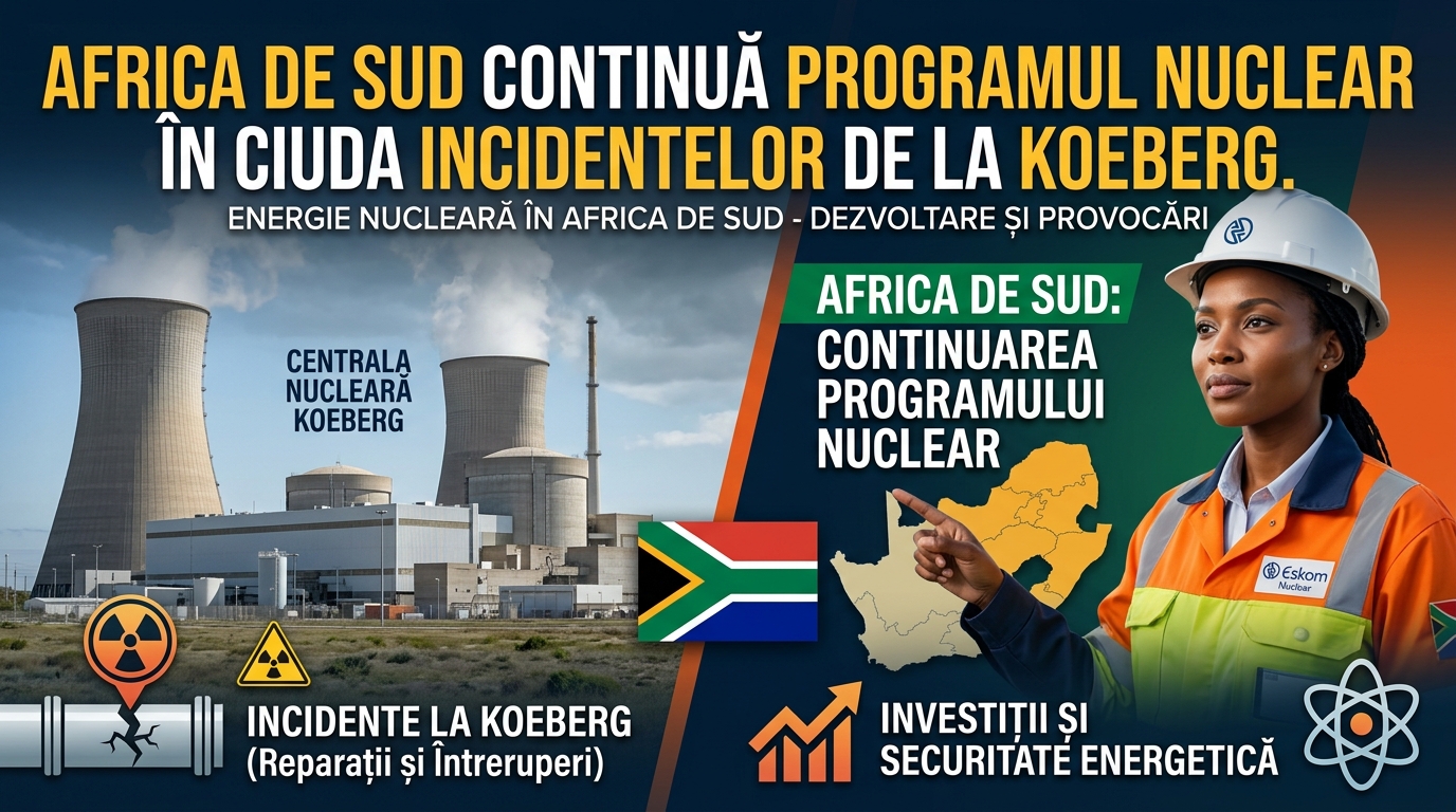 energie nucleară Africa de Sud illustration for Africa de Sud continuă programul nuclear în ciuda incidentelor de la Koebe