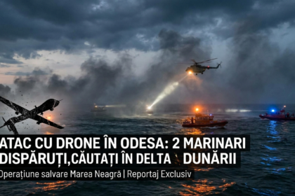 operațiune salvare Marea Neagră illustration for Atac cu drone în Odesa: Doi marinari dispăruți, căutați în Delta Dun