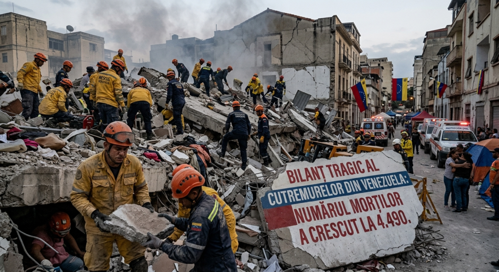 cutremur din Venezuela illustration for Bilanț tragic al cutremurelor din Venezuela: Numărul morților a crescut la 4.490.