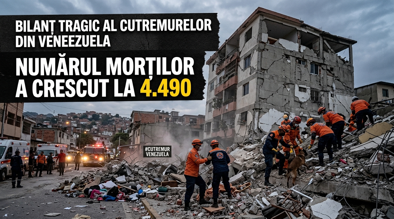 cutremur din Venezuela illustration for Bilanț tragic al cutremurelor din Venezuela: Numărul morților a crescut la 4.490.