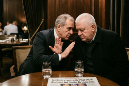 Illustration of Întâlnire secretă PSD-AUR. Peiu dezvăluie refuzul pentru Sorin Grindeanu.