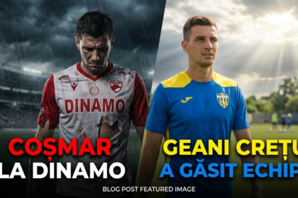 Geani Crețu Dinamo illustration for Coșmar la Dinamo: Un fost jucător, aproape de renunțare, și-a găsit echipă.