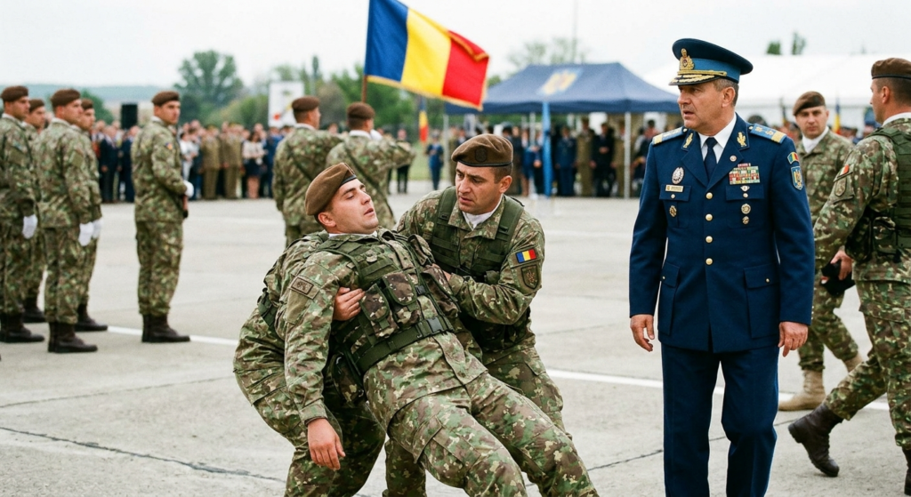 Illustration of Controverse la Ziua Aviației: Un militar a leșinat lângă șeful Armatei.