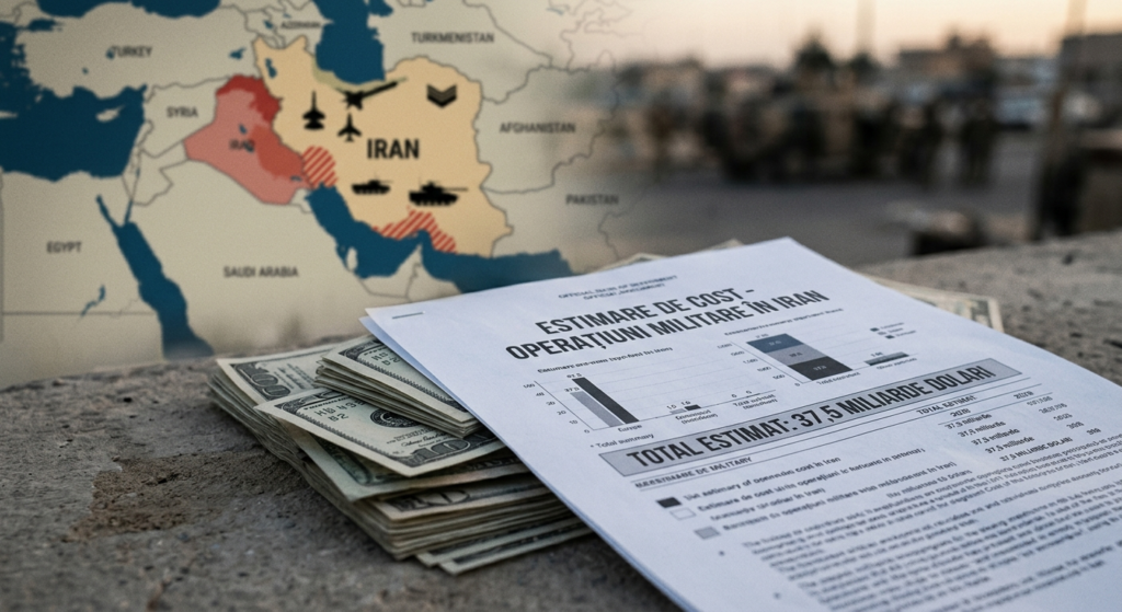 Illustration of Costul războiului cu Iranul: Estimarea SUA a crescut la 37,5 miliarde dolari.
