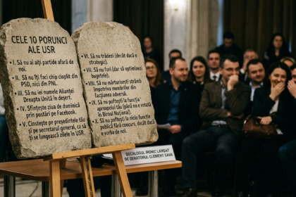 10 porunci USR illustration for „Cele 10 Porunci ale USR”: Decalogul ironic lansat de senatorul Clement Sava.