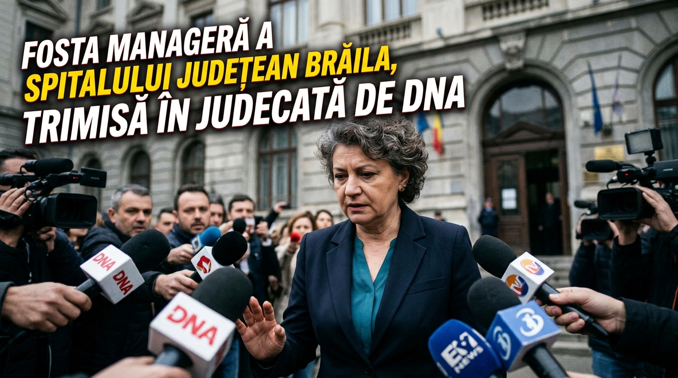 manager spital Brăila illustration for Fosta manageră a Spitalului Județean Brăila, trimisă în judecată de DNA.