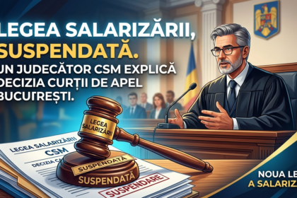 noua lege a salarizării illustration for Legea salarizării, suspendată. Un judecător CSM explică decizia Curții de Apel