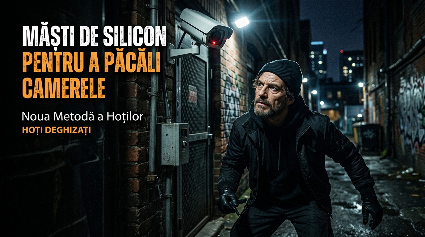 hoți deghizați illustration for Noua metodă a hoților: Măști de silicon pentru a păcăli camerele.