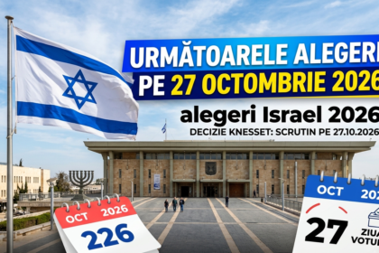 alegeri Israel 2026 illustration for Parlamentul israelian a decis: Următoarele alegeri, pe 27 octombrie 2026.