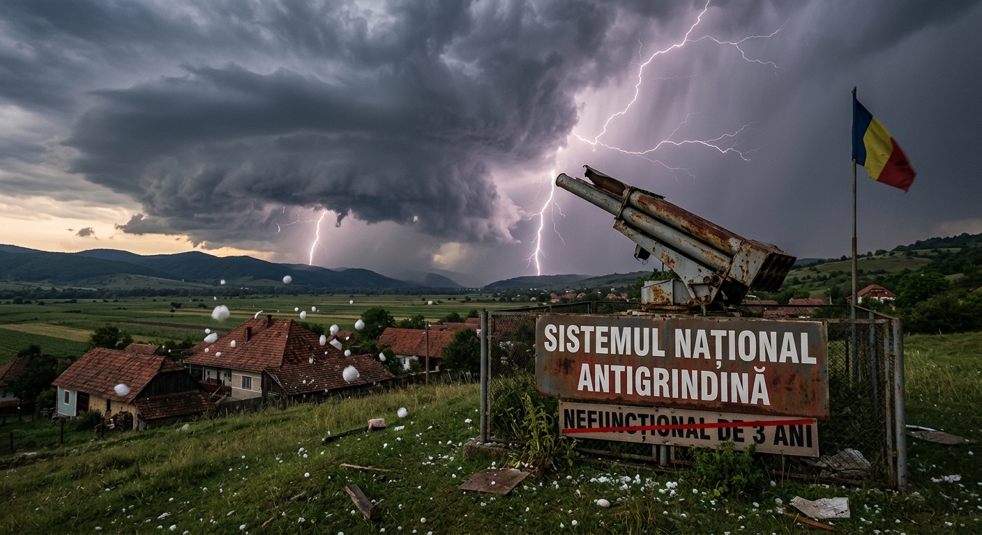 sistemul național antigrindină illustration for România, lovită de furtuni cu grindină: Sistemul antigrindină, nefuncțional d