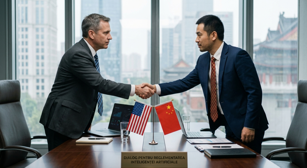 discuții inteligența artificială illustration for SUA și China negociază în septembrie reglementarea riscurilor inteligenței