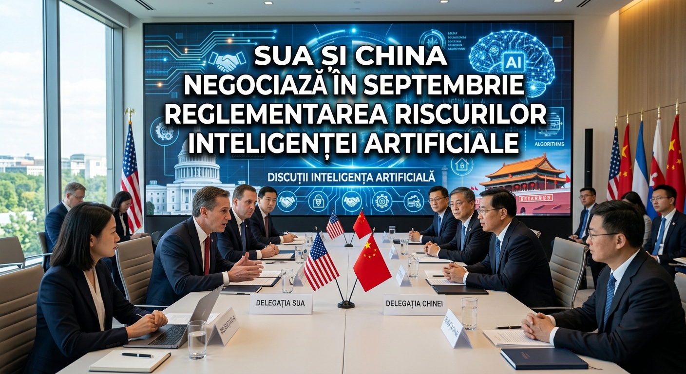discuții inteligența artificială illustration for SUA și China negociază în septembrie reglementarea riscurilor inteligenței
