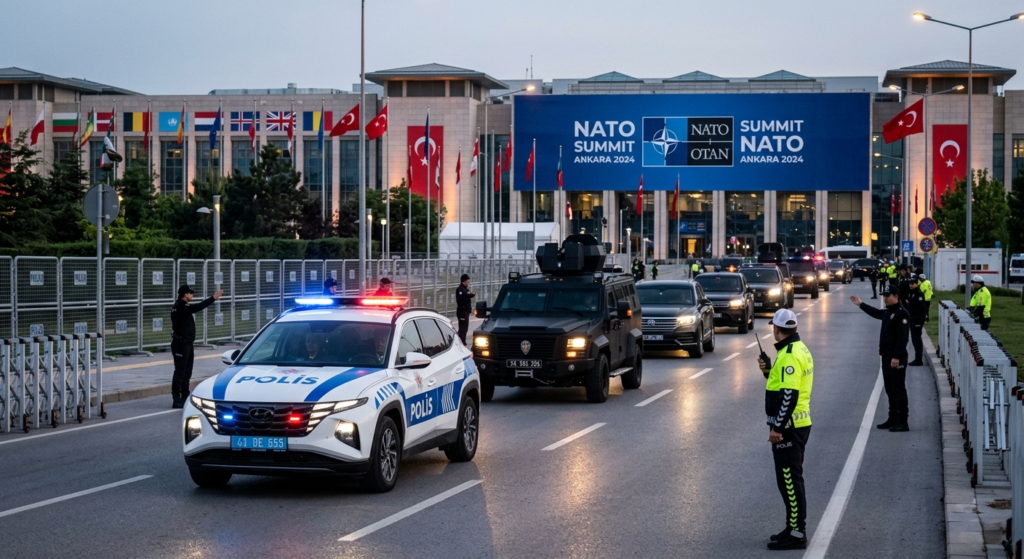 summit NATO Ankara illustration for Summit NATO la Ankara: Desfășurare de forțe impresionantă pentru securitatea delegațiilor