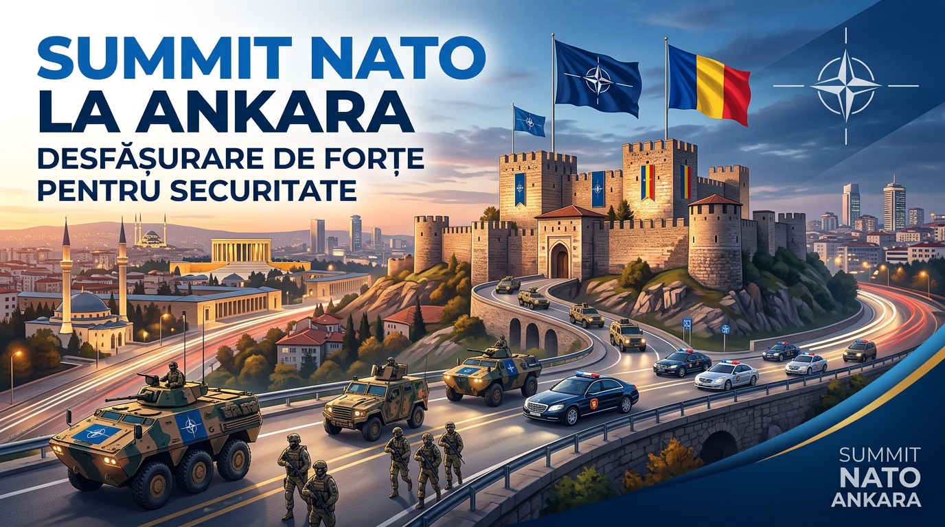 summit NATO Ankara illustration for Summit NATO la Ankara: Desfășurare de forțe impresionantă pentru securitatea delegațiilor