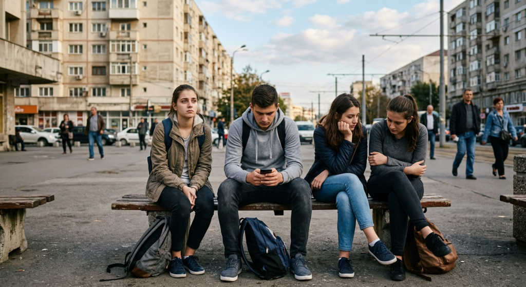 tineri NEET România illustration for Topul rușinos al României: Situația angajării tinerilor, conform datelor Eurostat.
