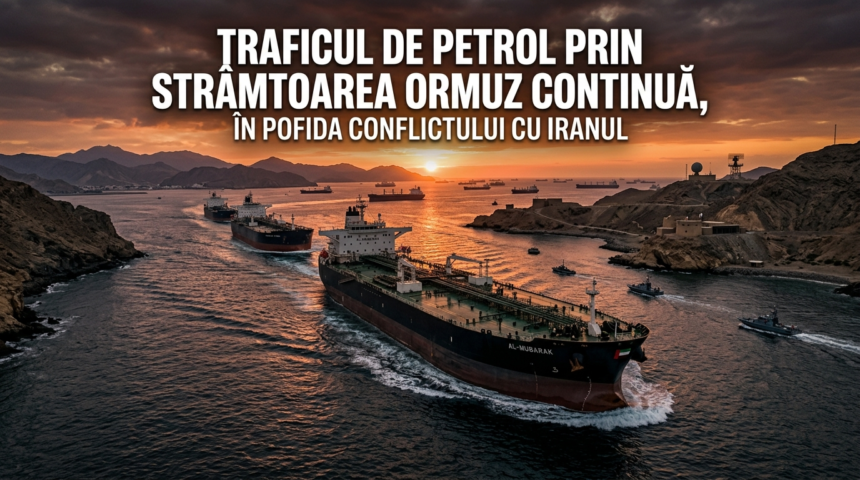 Illustration of Traficul de petrol prin Strâmtoarea Ormuz continuă, în pofida conflictului cu Iranul.