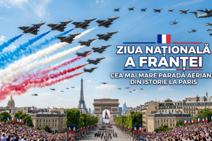 Illustration of Ziua Națională a Franței: Cea mai mare paradă aeriană din istorie la Paris.