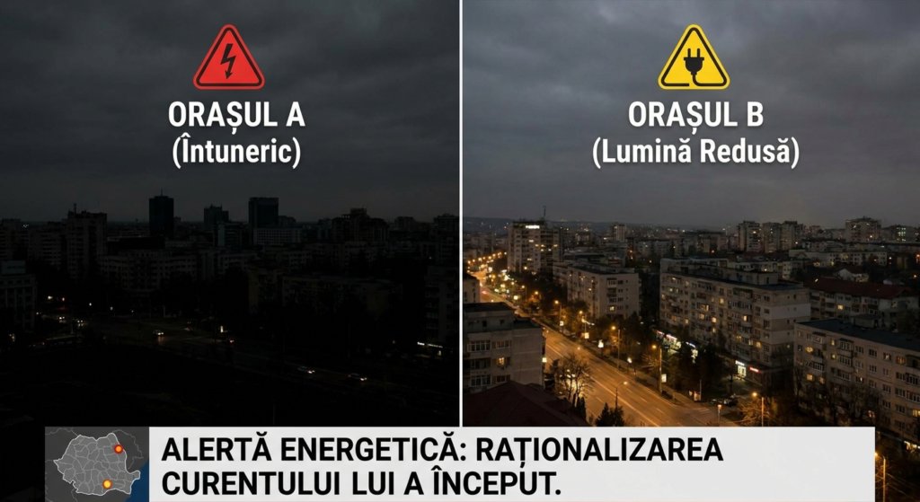 raționalizare curent illustration for Alertă energetică: Două orașe din România au început raționalizarea curentului electric
