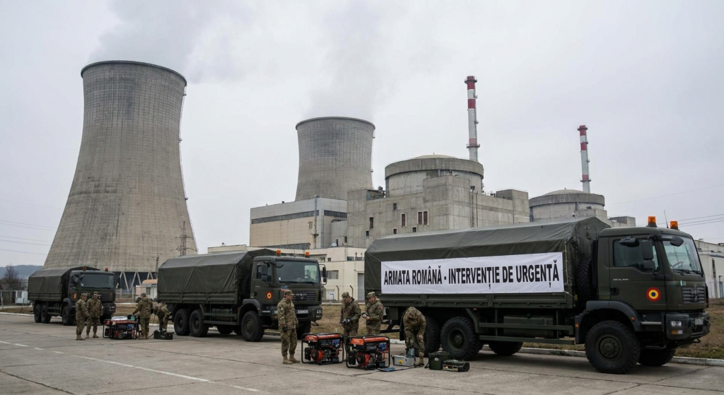 intervenție armată Cernavodă illustration for Armata Română intervine în criza energetică pentru a salva reactorul de la Cern