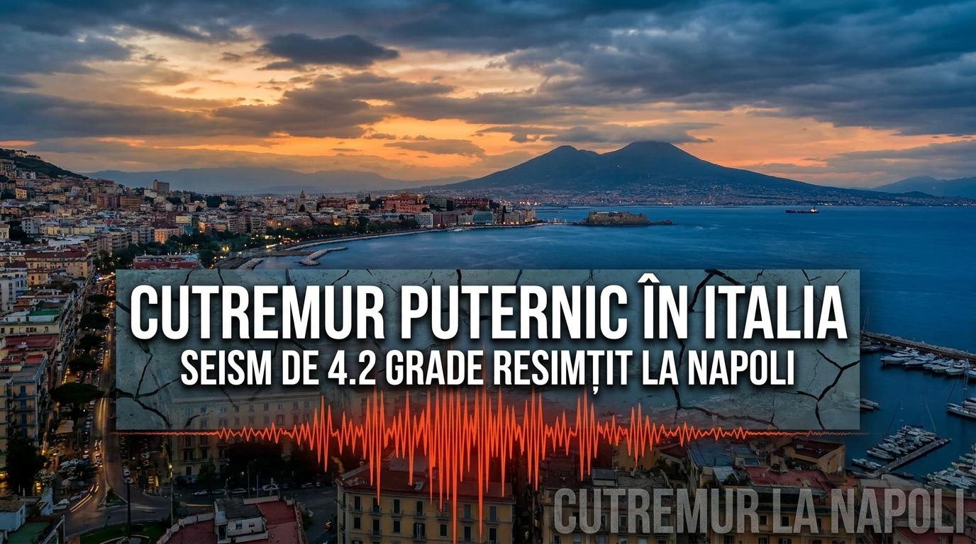 cutremur la Napoli illustration for Cutremur puternic în Italia: Seism de 4.2 grade resimțit la Napoli.