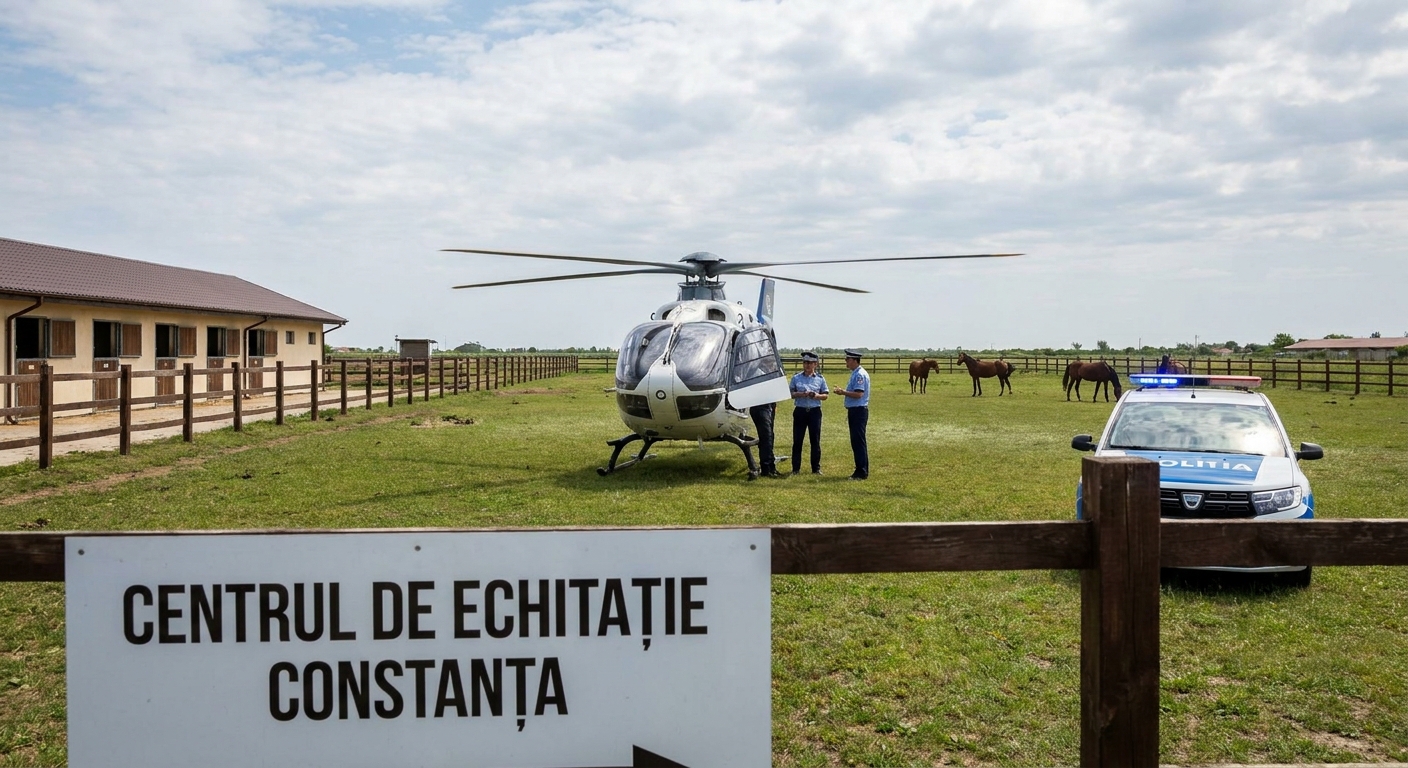 elicopter aterizat neautorizat illustration for Incident în Constanța: Elicopter aterizat fără permisiune la un centru de ech
