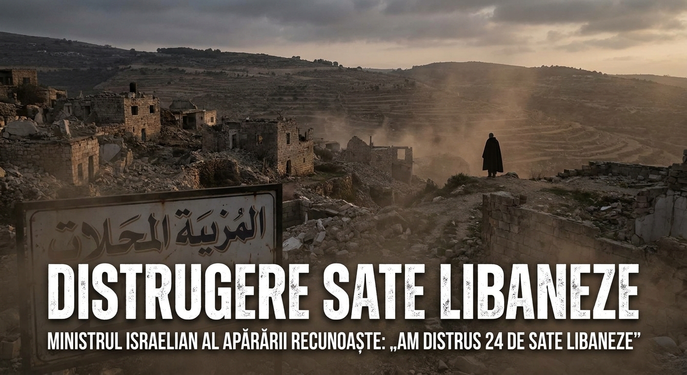 distrugere sate libaneze illustration for Ministrul israelian al Apărării recunoaște: „Am distrus 24 de sate libaneze”