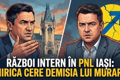 conflict PNL Iași illustration for Război intern în PNL Iași: Mihai Chirica îi cere demisia lui Alexandru Muraru.
