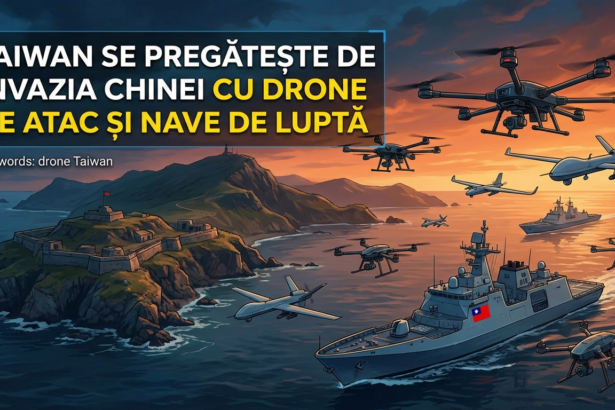 drone Taiwan illustration for Taiwan se pregătește de invazia Chinei cu drone de atac și nave de luptă.